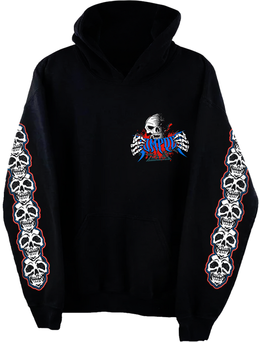 OssamaSon Gravestone Emblem Black EU Tour Hoodie