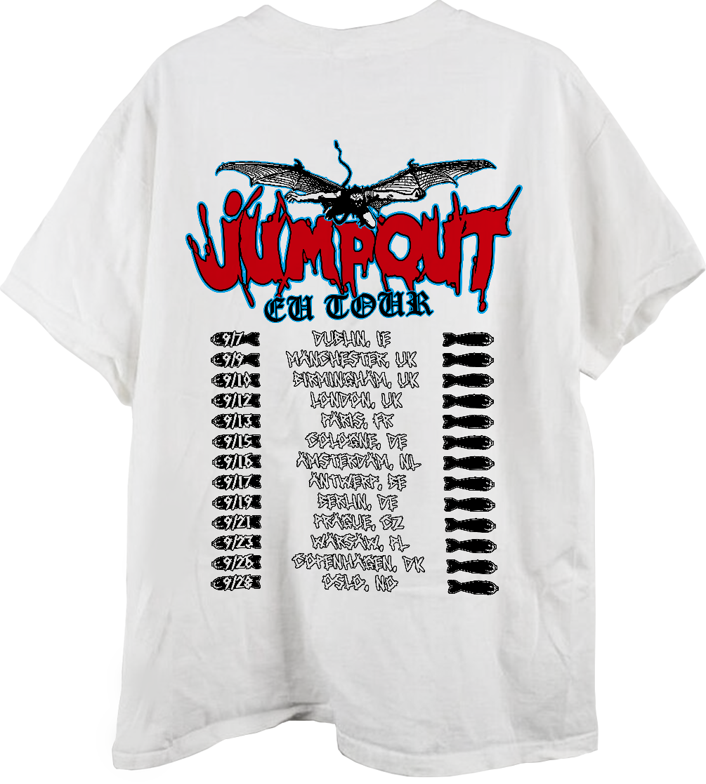 OsamaSon 25 Jumpout Dog EU White Tour Tee